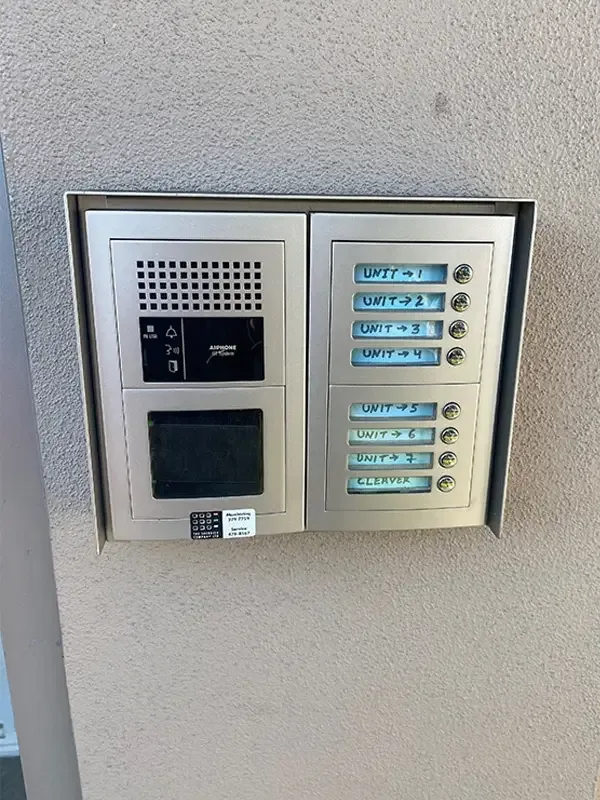 Building intercom installation from The Security Company website