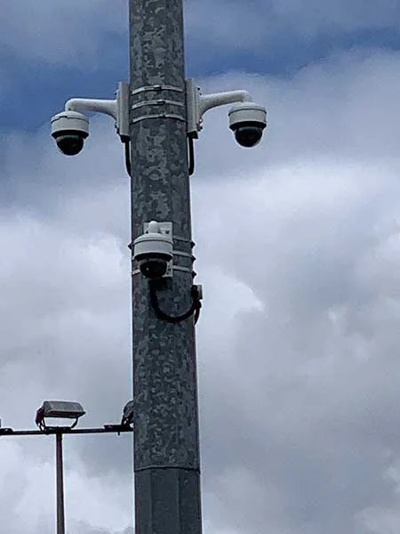 CCTV installation example from The Security Company website